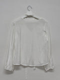 [Long sleeve ver.] Roman Tie V-neck Blouse