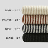 Mix Wool High-Neck Knit Zip-up