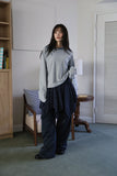 Brushed Check Unbalance Skirt