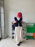 Segon Punching Ribbon Knit Vest