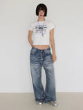 5-BUTTON WASHED DENIM