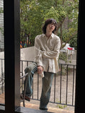 Loose Basic Wide Denim Pants