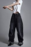 Snap Over Denim Pants
