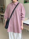 [unisex] Hugs Summer Check Over Shirt