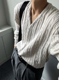 Rown detail cable cardigan