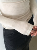 [Wool10] Tess Wool Warm Up Basic Inner Slim Turtleneck Long Sleeve T-Shirt