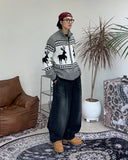 Deon Balloon Banding Denim Pants