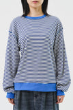 (W) On Striped Sweatshirt