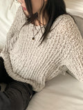 Lupin Blossom Round Long Sleeve Knit