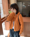 Yurudi High Neck Collar Knit Cardigan