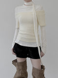 Tsumu Fur Knit Off-Shoulder