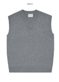 Mauve Lambswool Knit Vest