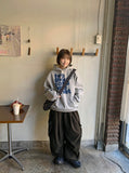 [unisex] Dokiri Lettering Brushed Hoodie