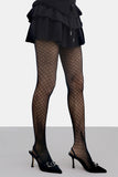 Lafiane Dot Cross Mesh Stockings