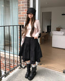 Mien Dot Layered Midi Skirt