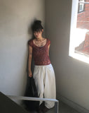 Celto Angel Wings Embroidery Wide Pants