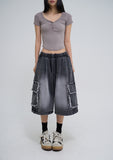 Lever Decky Bermuda Denim Cargo Pants