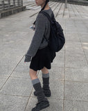 Iva button slit color matching leg warmers