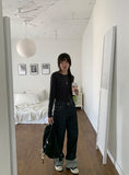Enshio Rollup Raw Denim Pants