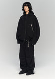 INCISION HOOD HIGHNECK JUMPER