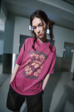 Peace Flower Pigment Short Sleeve T-Shirt