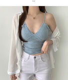 With Cup Lace Span Sleeveless Vacation Look