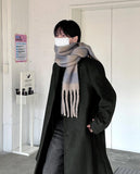 Wool pattern muffler