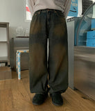 Takiru vintage washed brushed denim pants