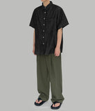 Rope denim short sleeve shirt