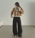 Lovely Casual Crop Duffle Full Fur Mustang