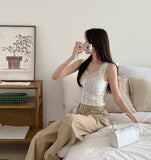 Lace Kitsch Ribbon Summer Blouse