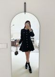Cren Shirring Pleats Mini One Piece