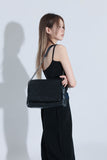 leather chain square bag