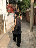 Pena Puff Check Short Sleeve Mini One Piece