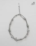 Newme Silver Ball Chain Necklace