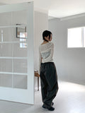 Socle Shirring Pleated Two-Way Jogger Pants