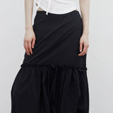 Polena Lace Shirring Long Skirt