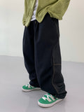 Bitter Color Sheme Stitching Balloon Pants