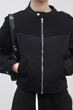 Hobin Biker Knitwear Zip-Up