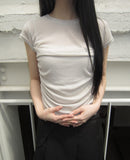 Bonir Side Shirring Short Sleeve T-shirt