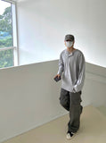 Henry Neck Silket Loose T-Shirt