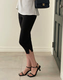 Miyu Half Slit Three Quarter Capri Pants