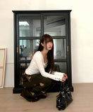 Clun Stud Eyelet Buckle Leather Shoulder Bag