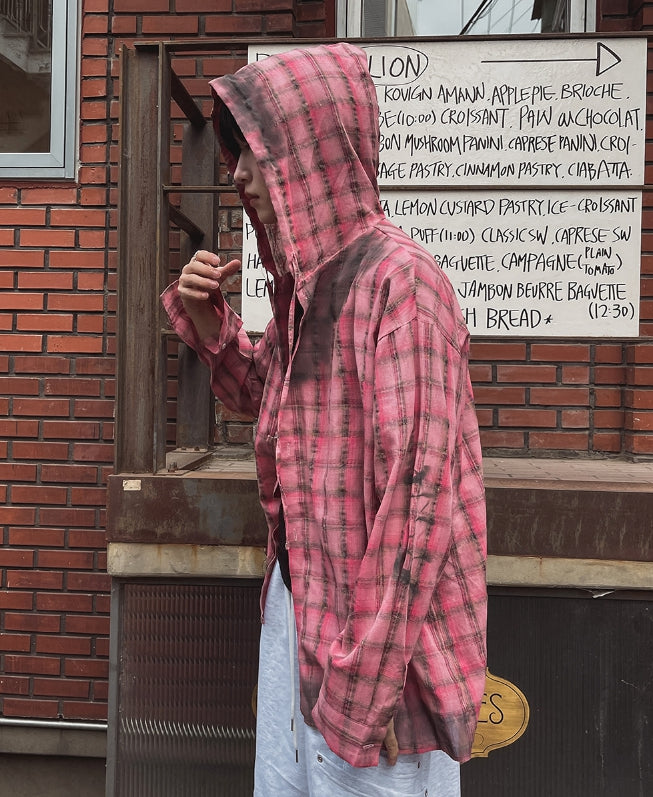 【2plan】Venish dirty hood check shirt 2plan (ツープラン) - ヴェネツィアダーティーフードチェック