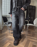 Bor Washed Wide Denim Pants