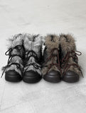 1178 Strap Fur Boots (4cm)