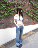 Epon Off-shoulder Short-sleeve T-shirt