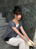 Onni Summer Side Pintuck Snap Wide Pants