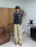 Benon Washed Buckle Cargo Pants