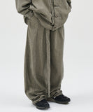 Two-Tone Twill Oversized Pants